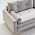 Elegant Gray Sofa, Perfectly Sized 3D model small image 3