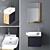 Modern Bathroom Cabinet Set 3D model small image 3