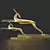 Elegant Gazelle Sculpture 3D model small image 1