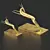 Elegant Gazelle Sculpture 3D model small image 3