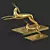 Elegant Gazelle Sculpture 3D model small image 6