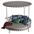 Trampoline Sofa: Relaxation Island for Outdoor Spaces 3D model small image 1