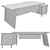 Zenon Executive Table Set 3D model small image 4