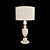 Elegant Wood and Glass Table Lamp 3D model small image 2