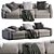 Elegant Flexform Beauty Sofa 3D model small image 3