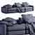 Elegant Flexform Beauty Sofa 3D model small image 4