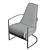 Luxurious Ocadia Velvet Armchair 3D model small image 5