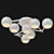 Modern White Galaxy Chandelier 3D model small image 1