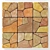 Multifaceted Stone Wall Décor 3D model small image 3