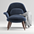 Danish Elegance: Fredericia Swoon Lounge 3D model small image 2
