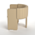 Elegant Luigi Massoni Armchair 3D model small image 2