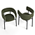 Bold Font Armchair: High-Quality, Detailed 3D Model 3D model small image 3