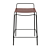 Sleek Leather Counter Stool 3D model small image 2