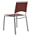 Elegant Trace Leather Chair 3D model small image 4