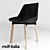 Sleek Flow Leather Chair 3D model small image 3