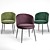 Elegant Eichholtz Chair Set - Impressive Design & Versatile Color Options 3D model small image 3