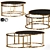 Anyan 2pc Coffee Table Set: Modern Design, Stunning Finish 3D model small image 1