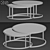 Anyan 2pc Coffee Table Set: Modern Design, Stunning Finish 3D model small image 2