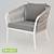 PRADEX Twist Chair: Modern Outdoor Comfort 3D model small image 2