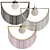 WINK Houtique Pendant Lights - Stylish Textile & Metal Finishes 3D model small image 1