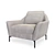 Loki Lounge Chair: Sleek and Comfortable 3D model small image 1