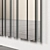 Reflective Elegance: Barcode Glass Wall Mirror 3D model small image 2