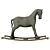 Wooden Kids Rocking Horse 3D model small image 1