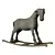 Wooden Kids Rocking Horse 3D model small image 2