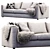 Ikea Vimle 3-Seat Sofa 3D model small image 1