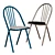 Modern Industry West SURPIL Dining Chair 3D model small image 1