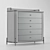 Stylish Kayra Chest of Drawers - Grey & White 3D model small image 4