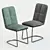 Modern Metal Chair: Halmar K-268 3D model small image 2