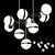 GIRA 9 Glass Pendant Lamp 3D model small image 1