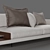 Elegant Modular Wendelbo MAHO Sofa 3D model small image 2