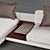 Elegant Modular Wendelbo MAHO Sofa 3D model small image 3