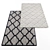 Modern Style Rugs Set 3D model small image 3