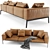 Modern Lifesteel Flexform Sofa 3D model small image 3