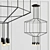 Wireflow Vibia: Stylish LED Suspension Lamp 3D model small image 4