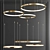 Elegant Ring Pendant Light 3D model small image 2