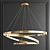 Elegant Ring Pendant Light 3D model small image 3