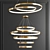 Elegant Ring Pendant Light 3D model small image 4
