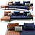 Modern 3-Seater Sofa 3D model small image 1