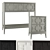 Austin Home Console/Nightstand with Drawers 3D model small image 1