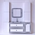 Sleek Grohe Bathroom Set 3D model small image 2