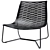Sleek Modloft York Lounge Chair 3D model small image 1