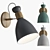 Scandi Pastel Wall Lamp: Stylish Lighting for Your Home 3D model small image 1