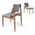 Eilif Organic Dining Chair 3D model small image 2