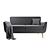 Soho 562: Contemporary Comfort Sofa 3D model small image 2
