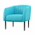 Sleek Lounge Accent Chair 3D model small image 1