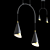 Title: Contemporary Cone Pendant Lamp 3D model small image 1